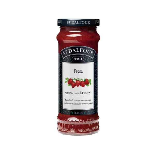 ST.DALFOUR Rapsodia 100% fresa endulzado con zumo de uva y frutas natural, - 0.28 kg - Imagen del producto en Findit