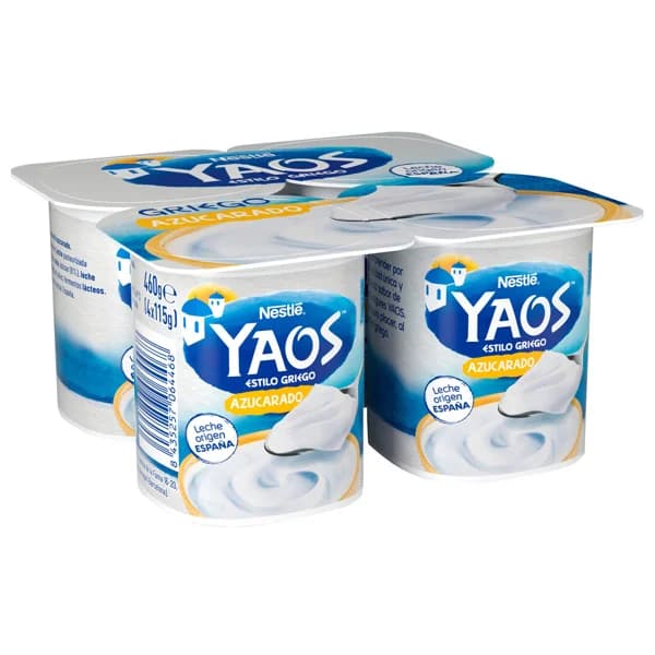 YAOS Yogur azucarado estilo griego de Nestlé 4 x 115 g. - 0.46 kg - Imagen del producto en Findit