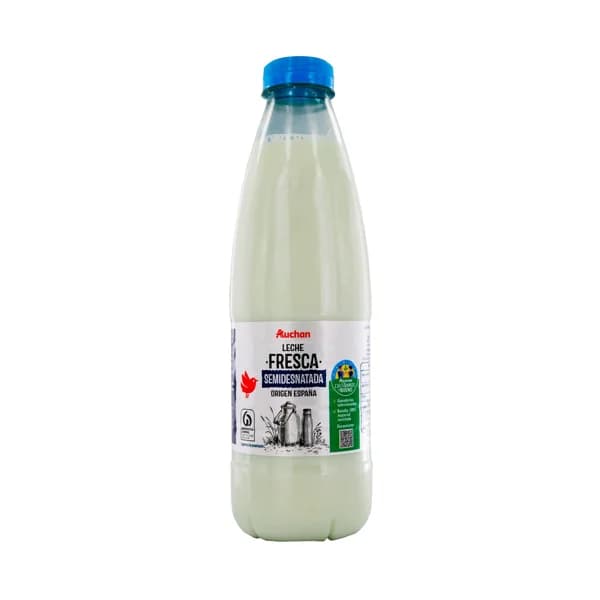 ALCAMPO CULTIVAMOS LO BUENO Leche de vaca semidesnatada fresca, de origen española 1 l. - 1 l - Imagen del producto en Findit