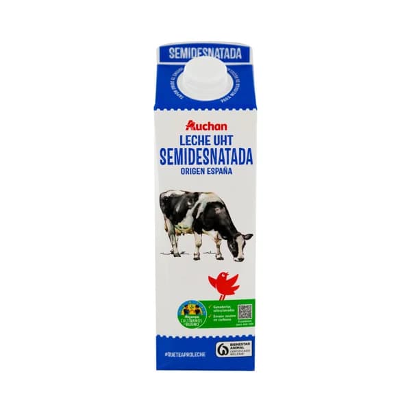 ALCAMPO CULTIVAMOS LO BUENO Leche de vaca semidesnatada, de origen española 1 l. - 1 l - Imagen del producto en Findit