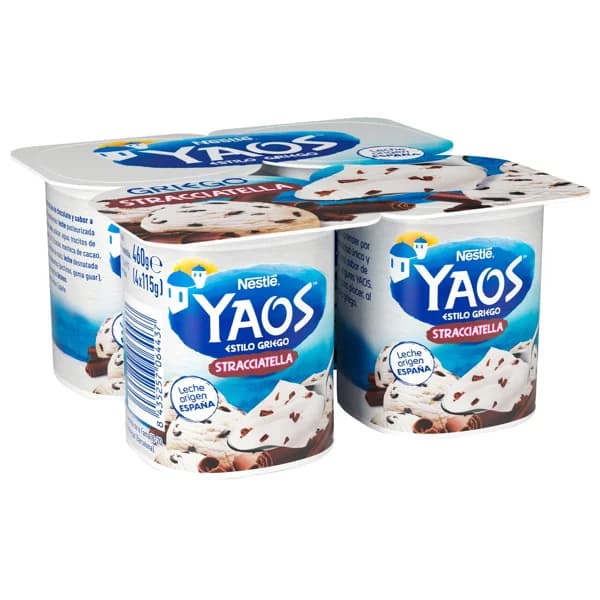 YAOS Yogur estilo griego con stracciatella de Nestlé 4 x 115 g. - 0.46 kg - Imagen del producto en Findit