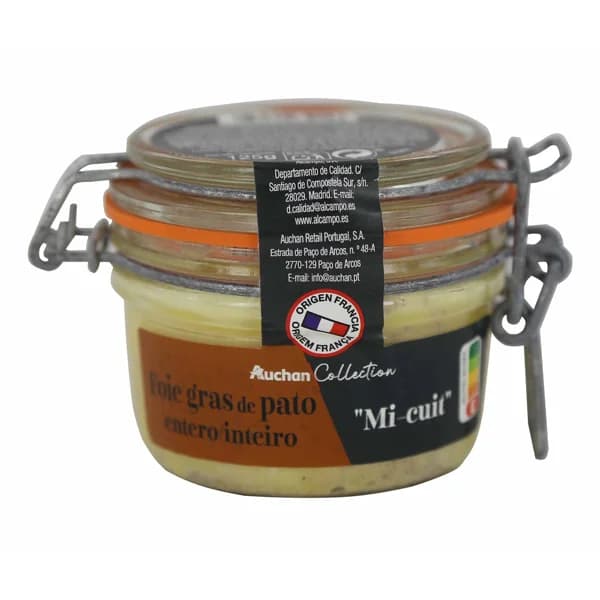 ALCAMPO GOURMET Foie gras de pato (origen Francia) entero ALCAMPO GOURMET 125 g. - 0.13 kg - Imagen del producto en Findit