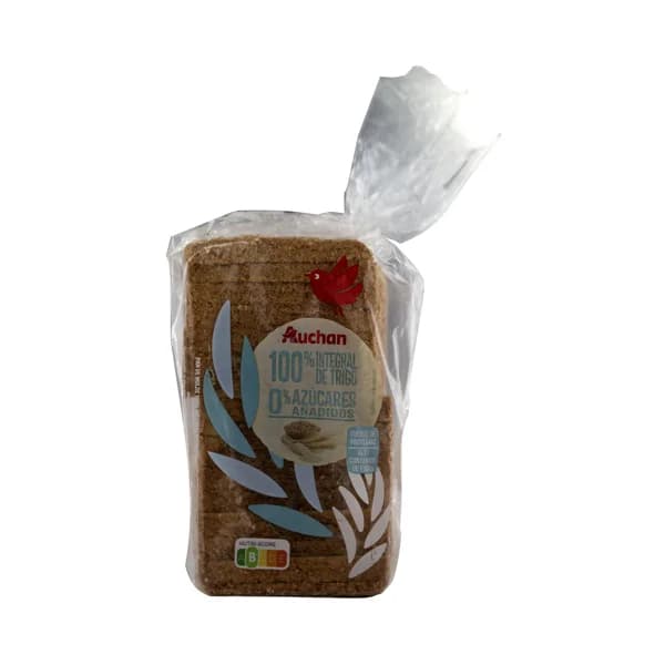 PRODUCTO ALCAMPO Pan de molde 100% integral de trigo, 0 % azúcares añadidos 460 g. - 0.46 kg - Imagen del producto en Findit