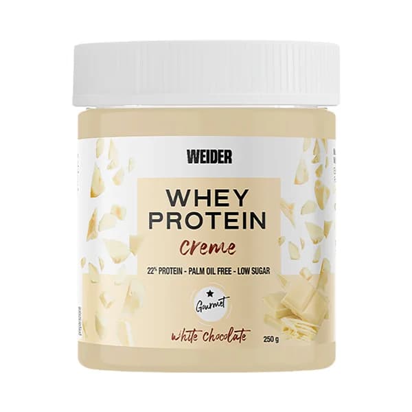 WEIDER Crema proteica con proteína de suero- Con edulcorante. Sabor chocolate blanco WEIDER WHEY PROTEIN 16 uds. 250 g. - 0.25 kg - Imagen del producto en Findit