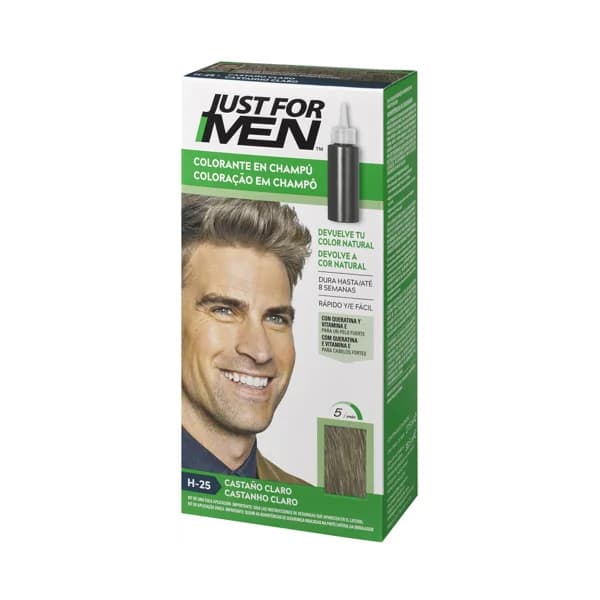 JUST FOR MEN Loción colorante para hombre tono H-25 castaño claro JUST FOR MEN 30 ml. - 1 ud - Imagen del producto en Findit