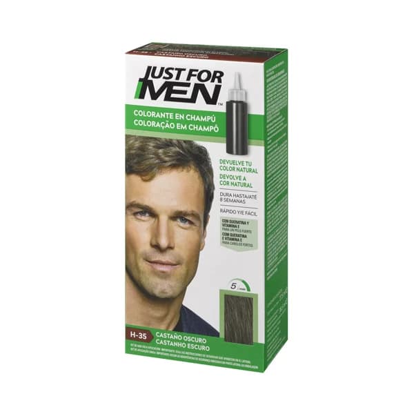 JUST FOR MEN Loción colorante para hombre tono H-35 castaño oscuro JUST FOR MEN 30 ml. - 1 ud - Imagen del producto en Findit