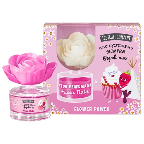 THE FRUIT COMPANY Flor difusora perfumada con aroma a fresa-nata 50 ml. - 0.05 l - Imagen del producto en Findit