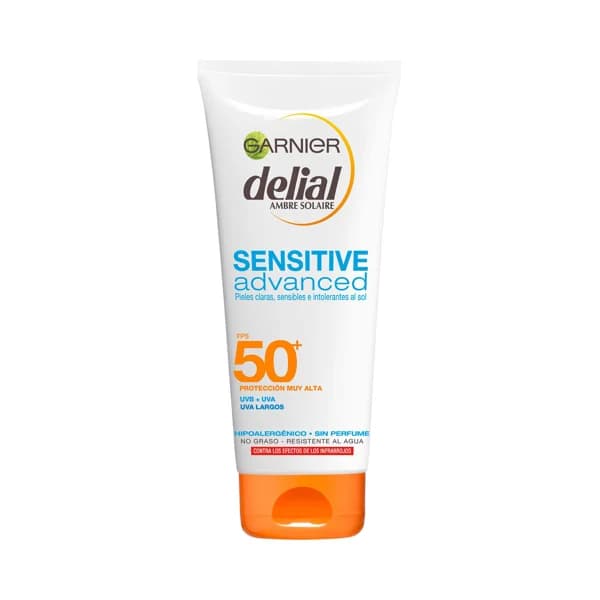 DELIAL Leche solar protectora, resistente al agua y con FPS 50+ (muy alto) DELIAL Sensitive advanced 200 ml. - 0.2 l - Imagen del producto en Findit