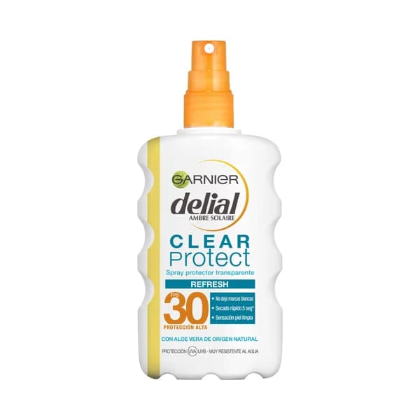 DELIAL Protector solar en spray con factor de protección 30 (alto) DELIAL Clear protect 200 ml. - 0.2 l - Imagen del producto en Findit