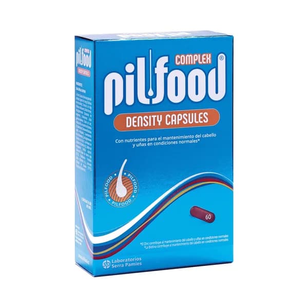 PILFOOD Complex density Complemento nutricional que evita la caida del cabello 60 cápsulas. - 1 ud - Imagen del producto en Findit