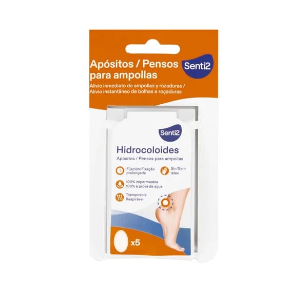 Apósitos impermeables y transpirables sin latex, para el alivio inmediato de ampollas y rozaduras SENTI2 5 uds. - 1 ud - Imagen del producto en Findit