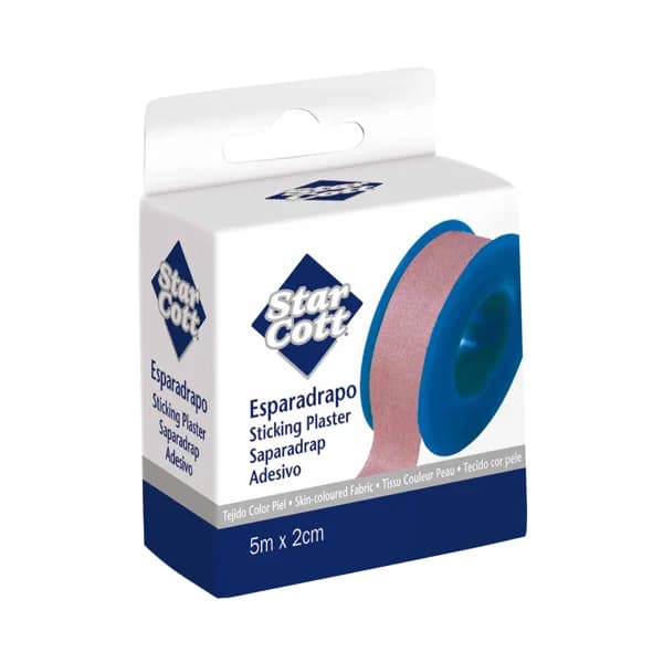 STAR COTT Esparadrapo de tela color piel de 2 cm de ancho STAR COTT 5 m. - 1 ud - Imagen del producto en Findit
