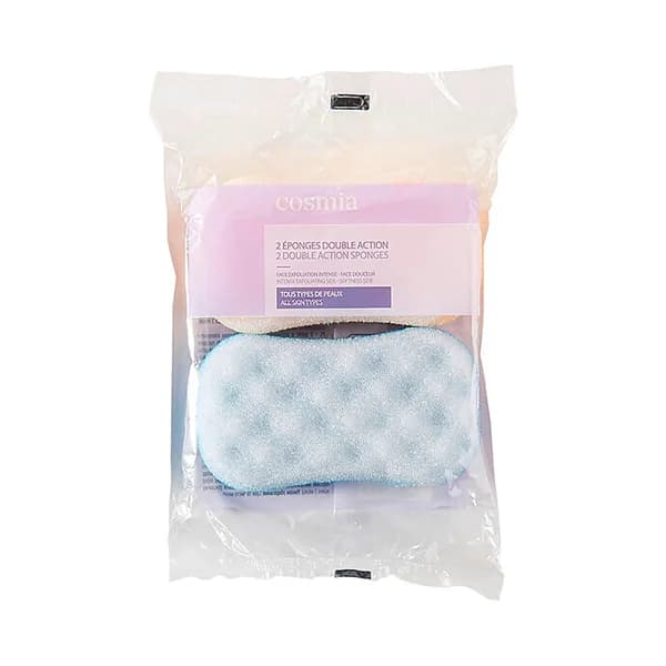 COSMIA Esponjas de doble acción (exfoliación facial intensa) para todo tipo de pieles 2 uds. - 1 ud - Imagen del producto en Findit