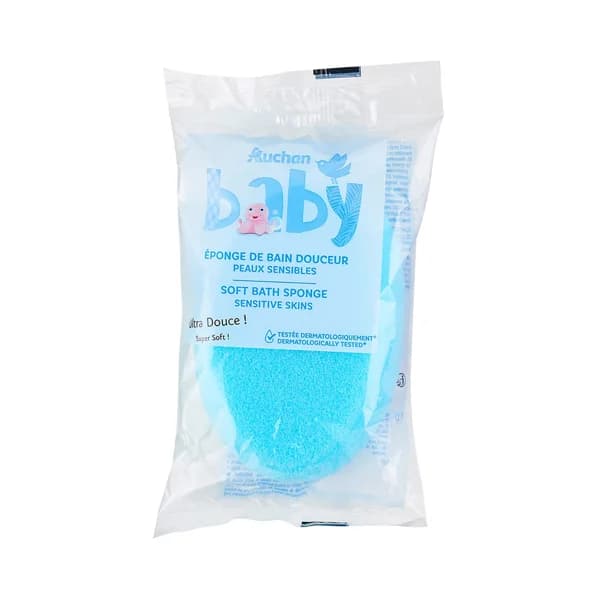 ALCAMPO BABY Esponja de baño ultra suave para pieles sensibles. - 1 ud - Imagen del producto en Findit