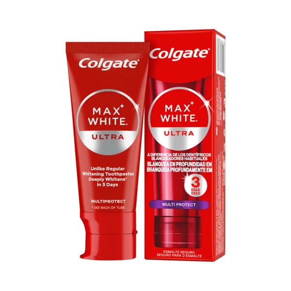 COLGATE Max white ultra Pasta de dientes multiprotección con acción blanqueadora 50 ml. - 0.05 l - Imagen del producto en Findit