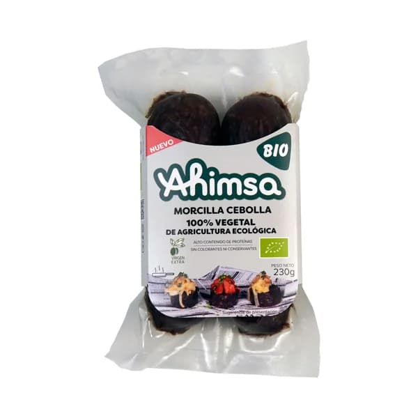 AHIMSA Bio Morcilla de cebolla (100% vegetal) de agricultura ecológica 230 g. - 0.23 kg - Imagen del producto en Findit