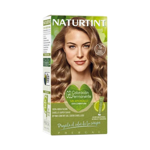 NATURTINT Gel de coloración permanente sin amoníaco, tono 7G rubio dorado NATURTIN. - 1 ud - Imagen del producto en Findit