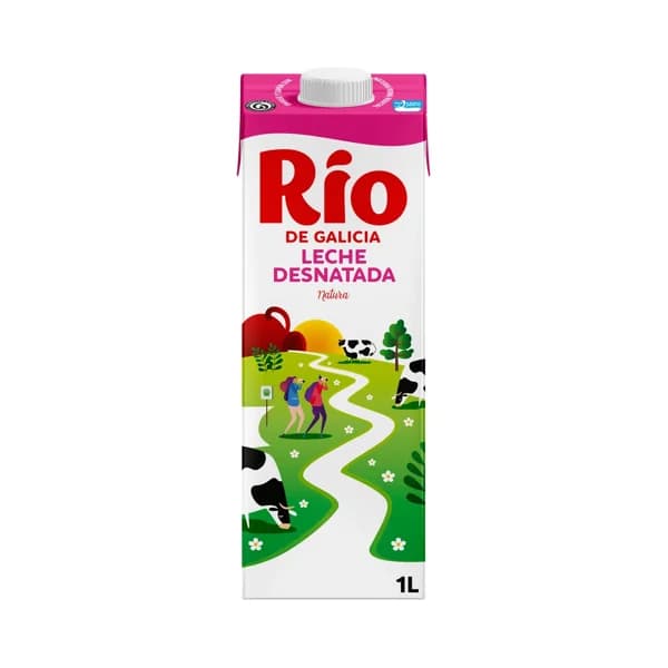 RÍO Natura Leche desnatada de vaca de origen español 1 l. - 6 l - Imagen del producto en Findit
