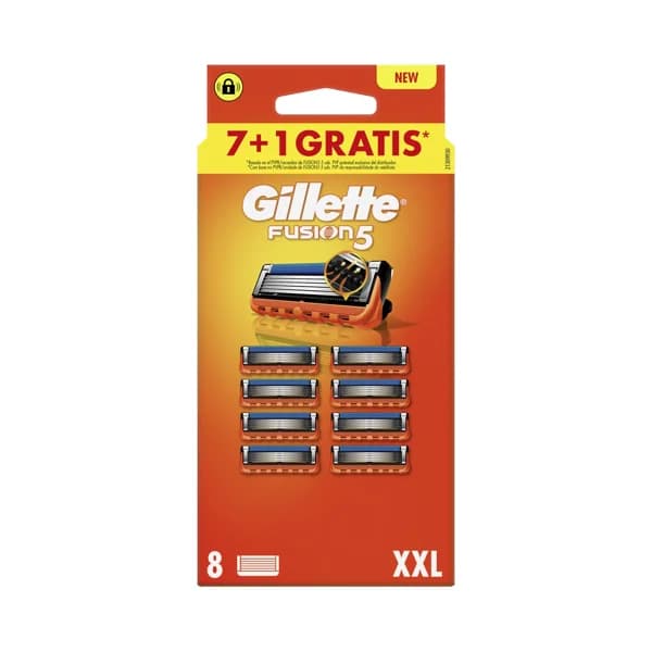 GILLETTE Fusion 5 Recambios para maquinillas de afeitar para hombres 8 uds. - 1 ud - Imagen del producto en Findit