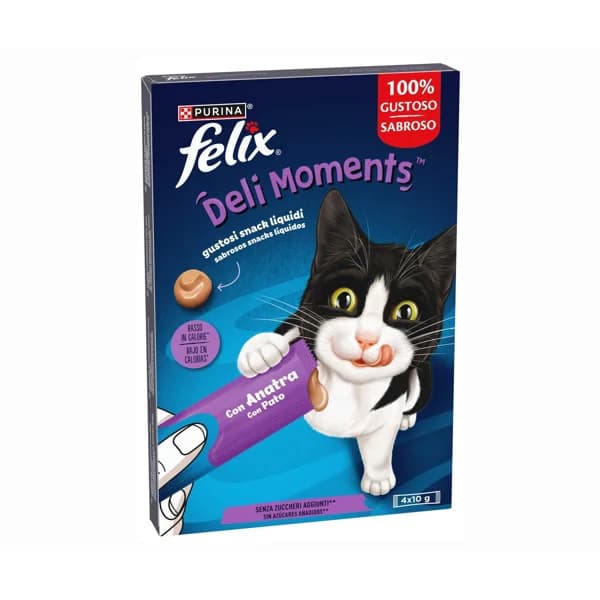 FELIX Snacks delimoment´s pato 4 x 10 gr. - 1 ud - Imagen del producto en Findit