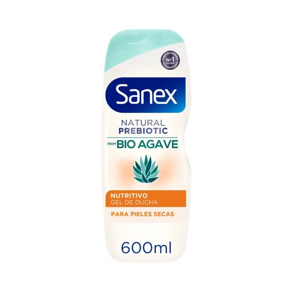 SANEX Gel nutritivo para baño o ducha con prebiótico, para pieles secas SANEX Natural prebiotic 600 ml. - 0.6 l - Imagen del producto en Findit