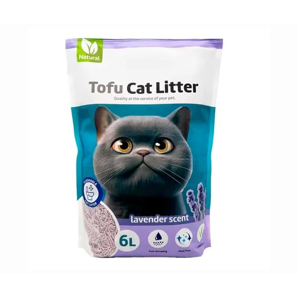 CANES JOB  Arena gato taco tofu vegetal lavanda 6 l. - 6 l - Imagen del producto en Findit
