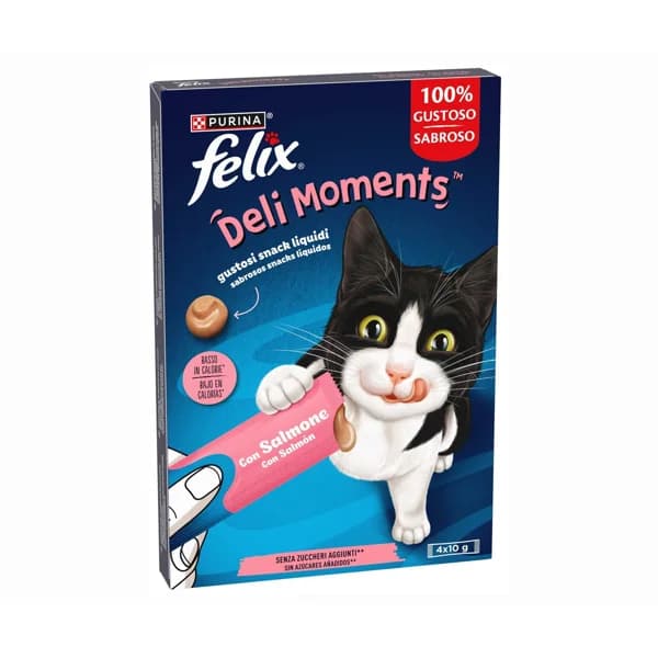 FELIX Snacks delimoment´s salmón 4 x 10 gr. - 0.04 kg - Imagen del producto en Findit