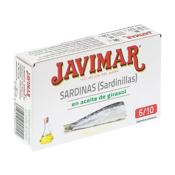 JAVIMAR Sardinillas en girasol - 0.07 kg - Imagen del producto en Findit