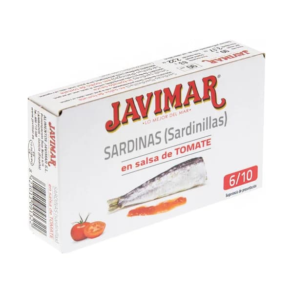 JAVIMAR Sardinillas en salsa de tomate - 0.06 kg - Imagen del producto en Findit