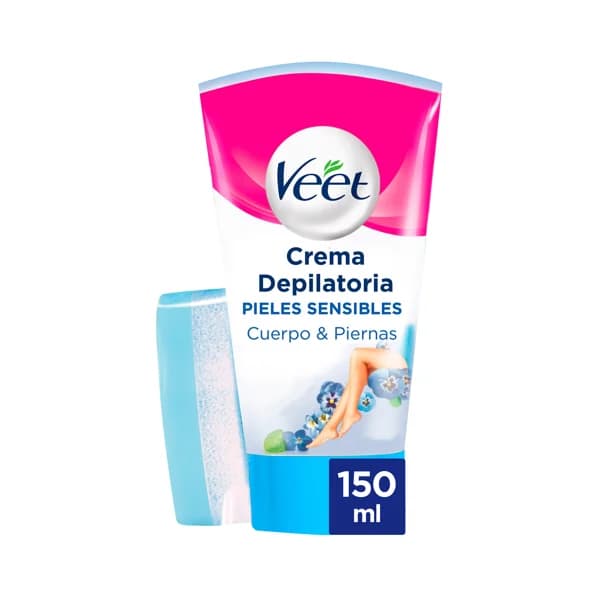 VEET Crema depilatoria de ducha, para cuerpo y piernas, especial pieles sensibles VEET 150 ml. - 0.15 l - Imagen del producto en Findit