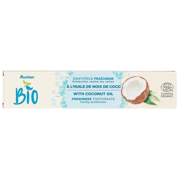COSMIA Bio Pasta de dientes anticaries con aceite de coco 99% ecológico 75 ml. - 0.08 l - Imagen del producto en Findit
