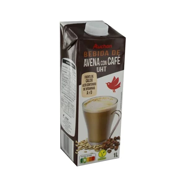 AUCHAN Bebida avena café 1 l. Producto Alcampo - 1 l - Imagen del producto en Findit