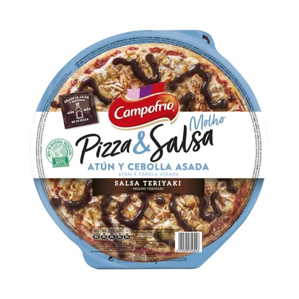 CAMPOFRÍO Pizza fresca de atún y cebolla caramelizada con salsa Teriyaki CAMPOFRÍO 360 g. - 0.36 kg - Imagen del producto en Findit