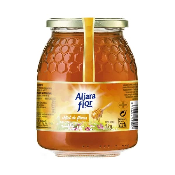 ALJARAFLOR Miel de flores 1 kg. - 1 kg - Imagen del producto en Findit