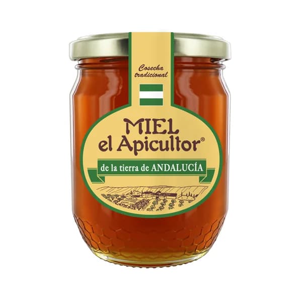 EL APICULTOR Miel multifloral de la tierra de Andalucía 375 g. - 0.38 kg - Imagen del producto en Findit