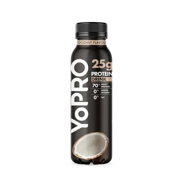 YOPRO Leche fermentada con proteínas y sabor a coco, sin azúcares añadidos, ni grasa de Danone 291 ml. - 0.29 l - Imagen del producto en Findit