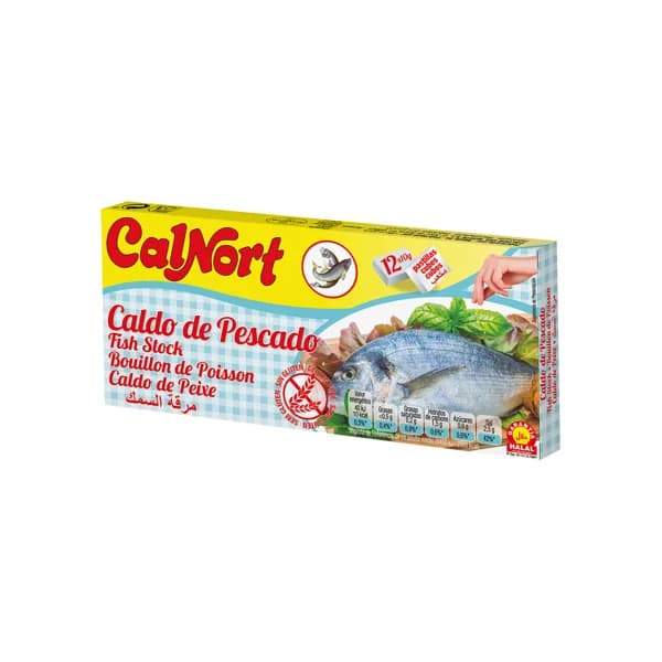 Pastilla de caldo de pescado deshidratado con garantia Halal CALNORT 12 x 10 g. - 0.12 kg - Imagen del producto en Findit