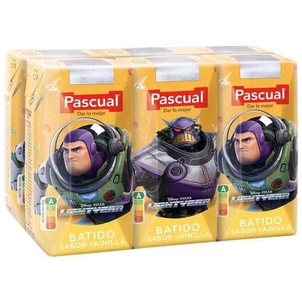 PASCUAL Batido de vainilla, elaborado sin edulcorantes PASCUAL 6 x 200 ml. - 1.2 l - Imagen del producto en Findit