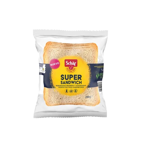 DR.SCHÄR Rebanadas de pan para sandwichs sin gluten DR. SCHÄR 280 g. - 0.28 kg - Imagen del producto en Findit