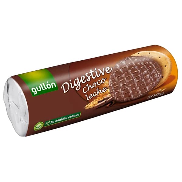 GULLÓN Digestive Galleta de trigo recubierta con chocolate 300 g. - 0.3 kg - Imagen del producto en Findit
