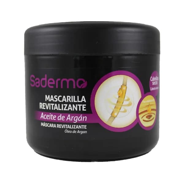 SADERMO Mascarilla revitalizante con aceite de Argán para cabellos secos SADERMO 500 ml. - 0.5 l - Imagen del producto en Findit