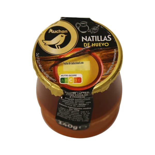 ALCAMPO GOURMET Natillas con yema de huevo y sabor a vainilla ALCAMPO GOURMET 140 g. - 0.14 kg - Imagen del producto en Findit