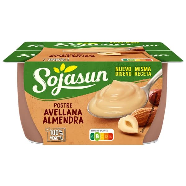 SOJASUN Especialidad de soja con sabor a praliné (almendra y avellana) 4 x 100 g. - 0.4 kg - Imagen del producto en Findit