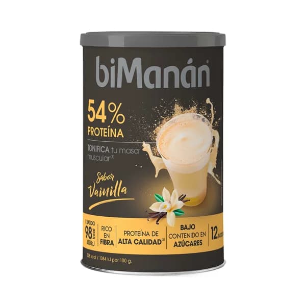 BIMANÁN Batido de proteína con sabor a vainilla 360 g. - 0.36 kg - Imagen del producto en Findit