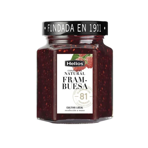 HELIOS Confitura natural de frambuesa HELIOS 330 g - 0.33 kg - Imagen del producto en Findit