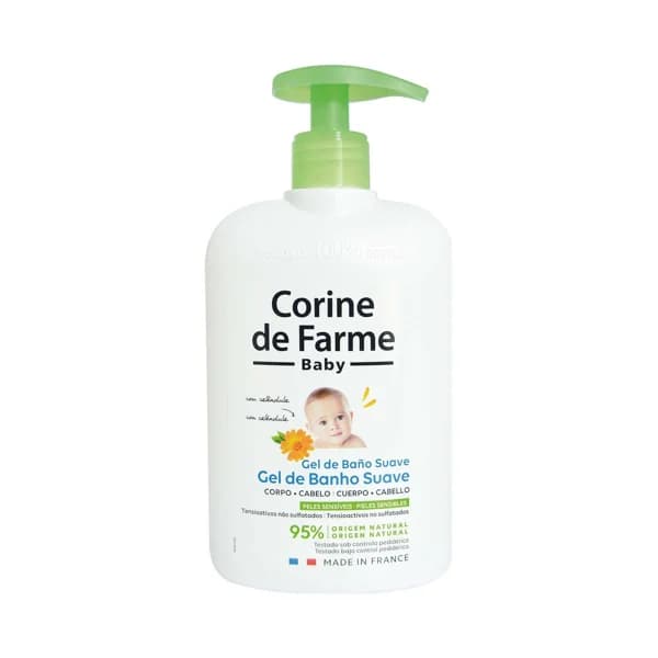 CORINE DE FARME Baby Gel de baño suave para cuerpo y cabello, espeical pieles sensibles 500 ml. - 0.5 l - Imagen del producto en Findit
