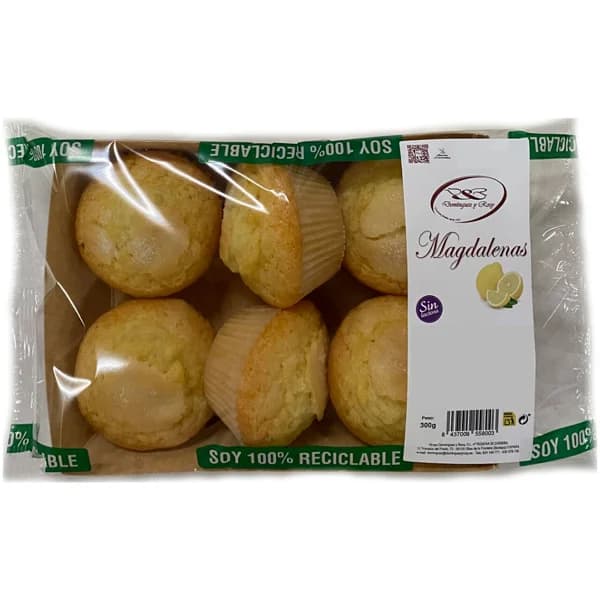 DOMINGUEZ Y ROSY Magdalena de limon con azucar 300 g. - 0.3 kg - Imagen del producto en Findit