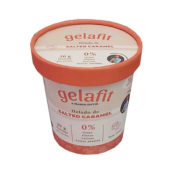 GELAFIT Tarrina de helado de caramelo salado, sin gluten y sin lactosa 450 ml. - 0.29 kg - Imagen del producto en Findit