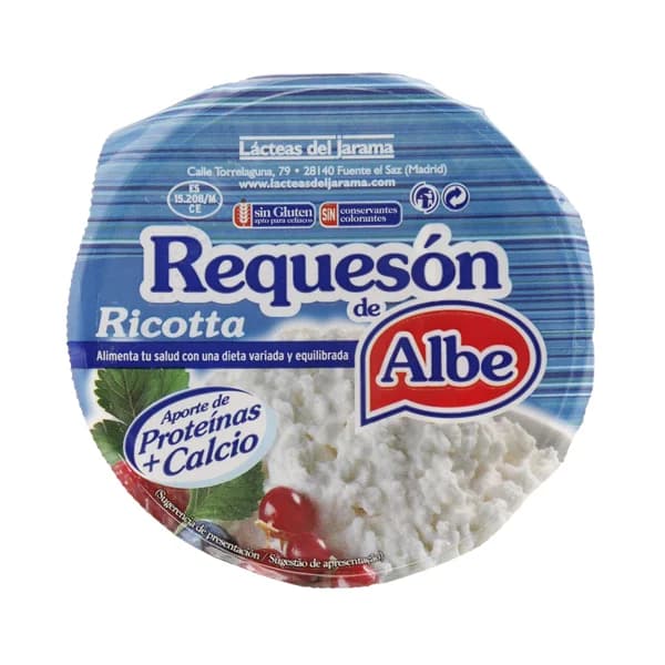 ALBE Requesón LÁCTEAS DEL JARAMA Tarrina 250 g. - 0.25 kg - Imagen del producto en Findit
