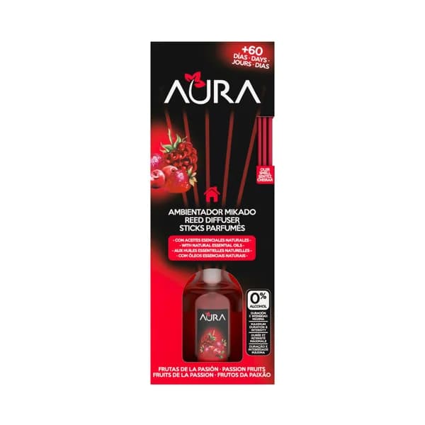 AURA Varillas ambientador Fruta de la Pasión AURA 50 ml. - 0.05 l - Imagen del producto en Findit